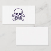 Carte de visite standard blanche Skull n Bones (Devant / Derrière)