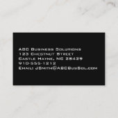 Carte de visite standard Cosmic Plane Professional (Dos)