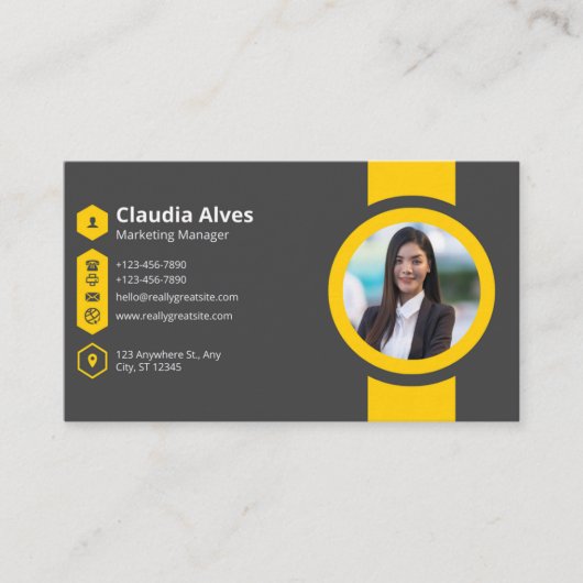 Carte de visite standard de 3,5 pouces x 2,0 pouce (Devant)