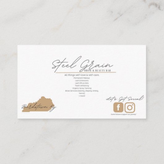 Carte de visite standard de 3,5 pouces x 2,0 pouce (Dos)