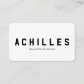 Carte de visite standard de 3,5 pouces x 2,0 pouce (Dos)