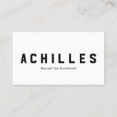 Carte de visite standard de 3,5 pouces x 2,0 pouce (Dos)