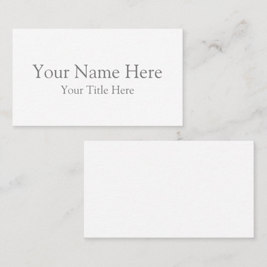 Carte de visite standard de 3,5 pouces x 2,0 pouce (Devant / Derrière)