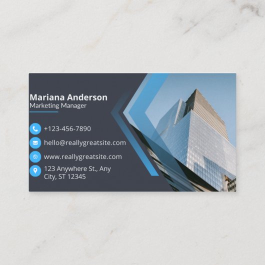 Carte de visite standard de 3,5 pouces x 2,0 pouce (Dos)