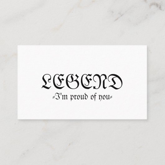 Carte de visite standard de 3,5 pouces x 2,0 pouce (Dos)