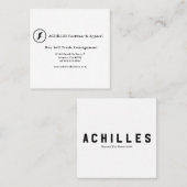 Carte de visite standard de 3,5 pouces x 2,0 pouce (Devant / Derrière)