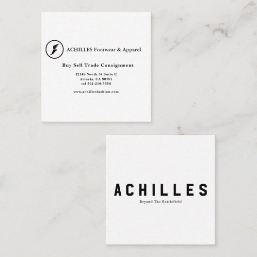 Carte de visite standard de 3,5 pouces x 2,0 pouce (Devant / Derrière)