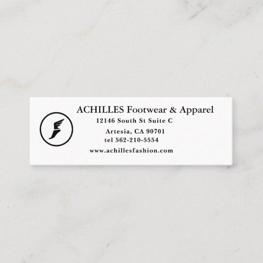 Carte de visite standard de 3,5 pouces x 2,0 pouce (Devant)