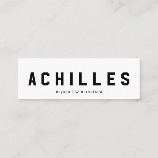 Carte de visite standard de 3,5 pouces x 2,0 pouce (Dos)