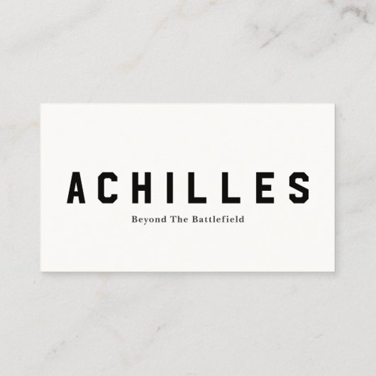 Carte de visite standard de 3,5 pouces x 2,0 pouce (Dos)