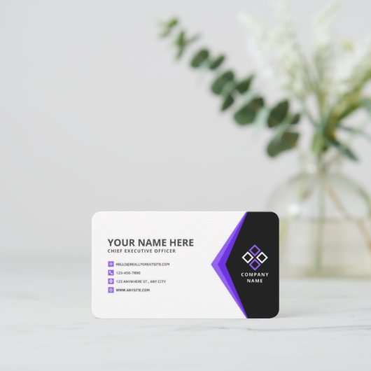 Carte de visite standard de 3,5 pouces x 2,0 pouce (Debout devant)