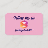 Carte de visite standard de 3,5 pouces x 2,0 pouce (Dos)