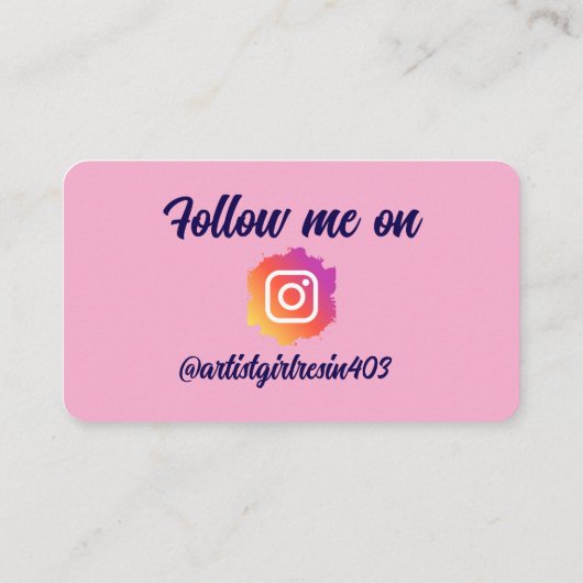 Carte de visite standard de 3,5 pouces x 2,0 pouce (Dos)