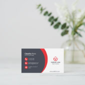 Carte de visite standard de 3,5 pouces x 2,0 pouce (Debout devant)