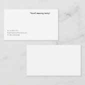 Carte de visite standard de 3,5 pouces x 2,0 pouce (Devant / Derrière)