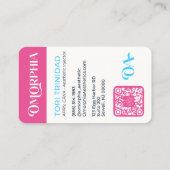 Carte de visite standard de 3,5 pouces x 2,0 pouce (Dos)