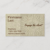 Carte de visite standard de 3,5 pouces x 2,0 pouce (Devant)