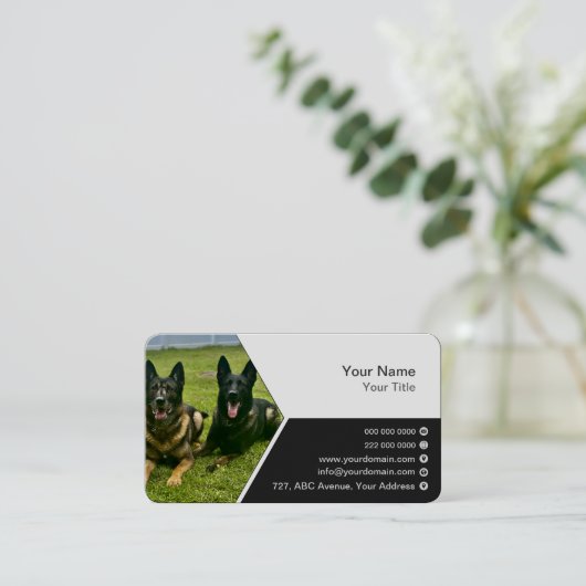 Carte de visite standard de 3,5 pouces x 2,0 pouce (Debout devant)