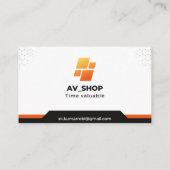 Carte de visite standard de 3,5 pouces x 2,0 pouce (Dos)