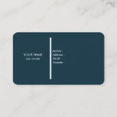 Carte de visite standard de 3,5 pouces x 2,0 pouce (Dos)