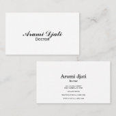 Carte de visite standard de 3,5 pouces x 2,0 pouce (Devant / Derrière)