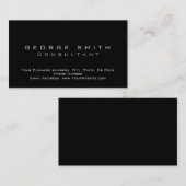 Carte de visite standard de Black Plain Consultant (Devant / Derrière)