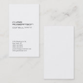 Carte de visite standard de charme blanc (Devant / Derrière)