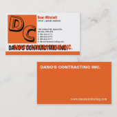 Carte de visite standard Design-2 (Devant / Derrière)