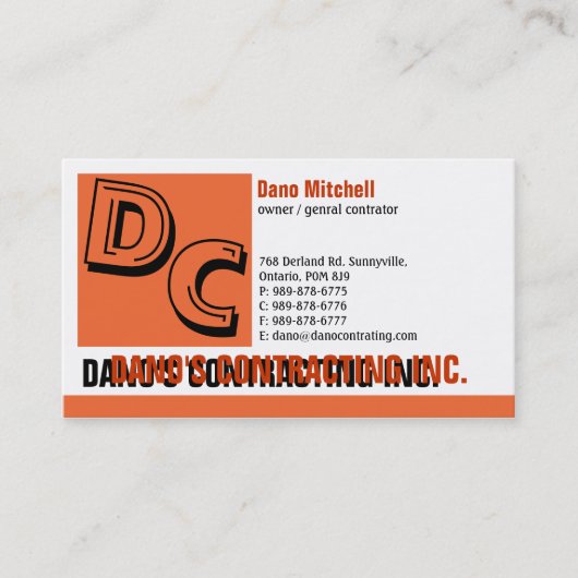 Carte de visite standard Design-2 (Devant)