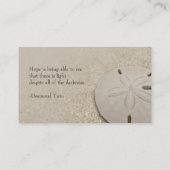 Carte de visite standard Dollar de sable (Dos)