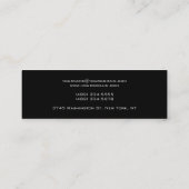Carte de visite standard élégant et élégant (Dos)