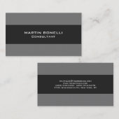 Carte de visite standard gris clair (Devant / Derrière)