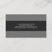 Carte de visite standard gris clair (Dos)