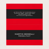 Carte de visite standard Gris rouge clair (Extérieur déplié)