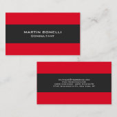 Carte de visite standard Gris rouge clair (Devant / Derrière)