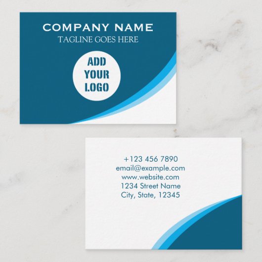 CARTE DE VISITE STANDARD l LOGO ET INFORMATIONS PE (Devant / Derrière)