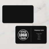 CARTE DE VISITE STANDARD NOIR (Devant / Derrière)