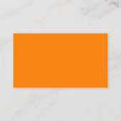 Carte de visite standard orange (Dos)