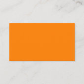 Carte de visite standard orange (Devant)