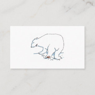 Carte de visite standard ours polaire