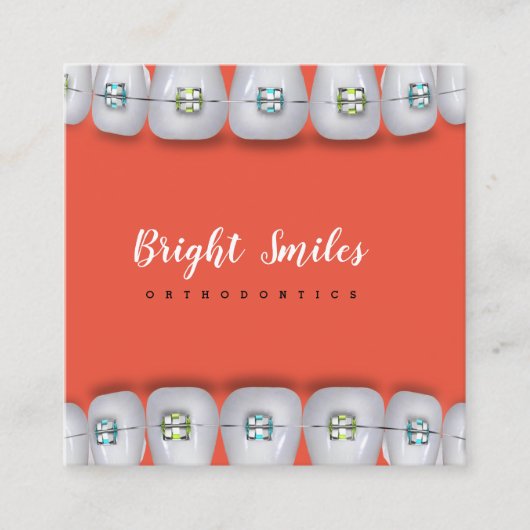 Carte de visite standard pour dentistes (Devant)