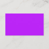 Carte de visite standard pourpre au néon (Dos)