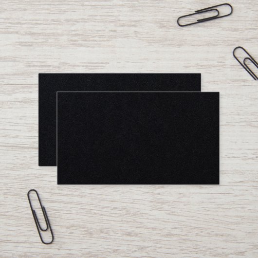 Carte de visite standard Premium Noir (Devant/Arrière en situation)