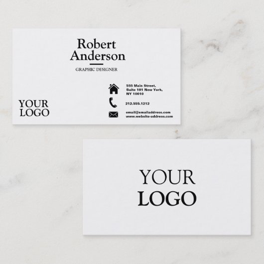 Carte De Visite Standard Premium Pearl (Devant / Derrière)