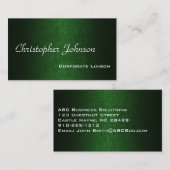 Carte de visite standard professionnel en cuir ver (Devant / Derrière)