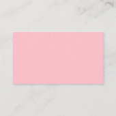 Carte de visite standard rose (Dos)