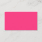 Carte de visite standard rose au néon (Dos)