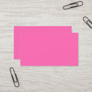 Carte de visite standard rose chaud