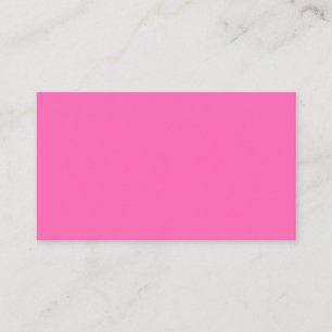 Carte de visite standard rose chaud