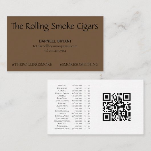 Carte de visite standard TRS (Devant / Derrière)